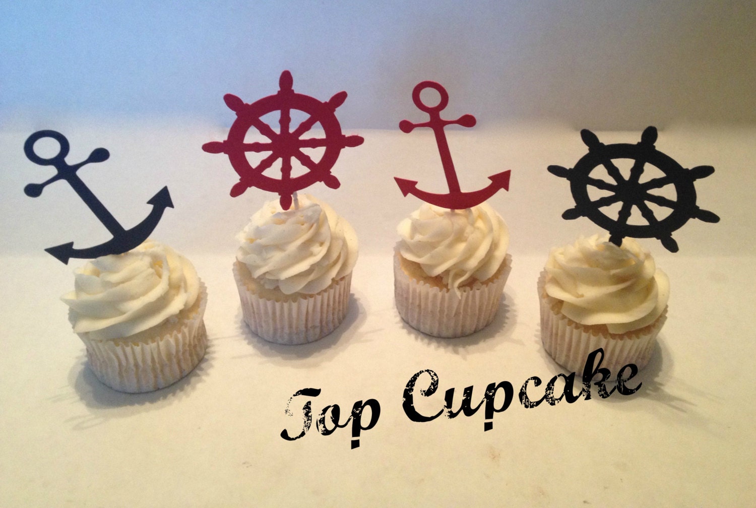 Nautical Themed Cupcake Toppers Etsy