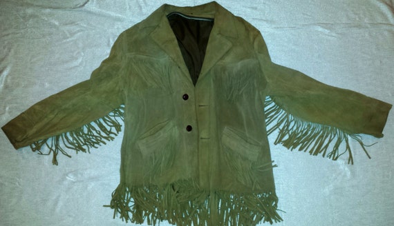 Vintage Fringe Suede Jacket