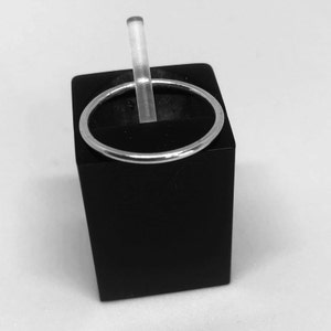 1mm plain band solid sterling silver ring. Stacking ring, midi ring, skinny ring