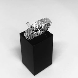 Sterling silver celtic quad stackable ring