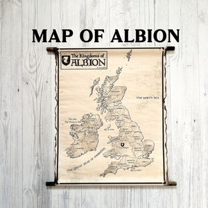 King Arthurs Map of Britain Camelot Map the Kingdoms of Albion King