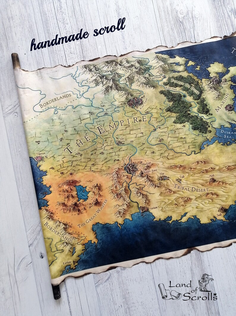 An Ember in the Ashes Scroll Map the Empire Map A Torch Etsy Canada