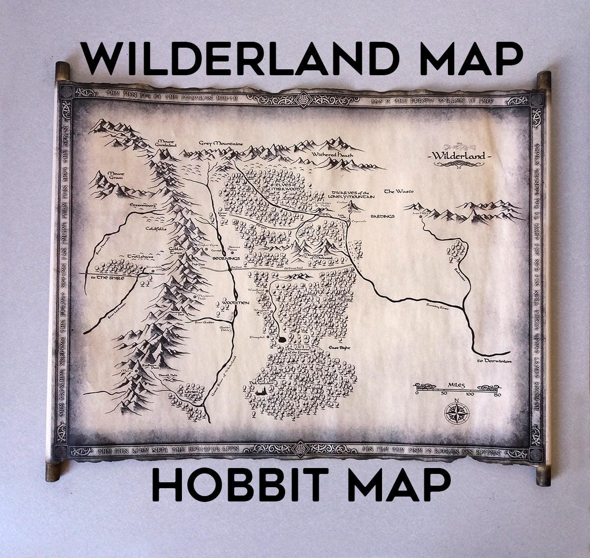 Middle Earth Map The Hobbit