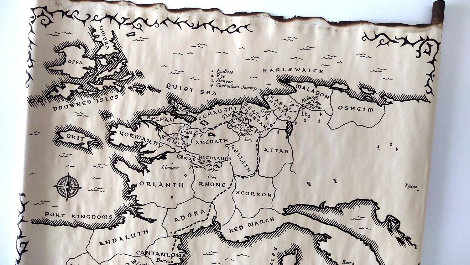 Map of the Broken Empire King of Thorns Map Red Queen's Etsy UK