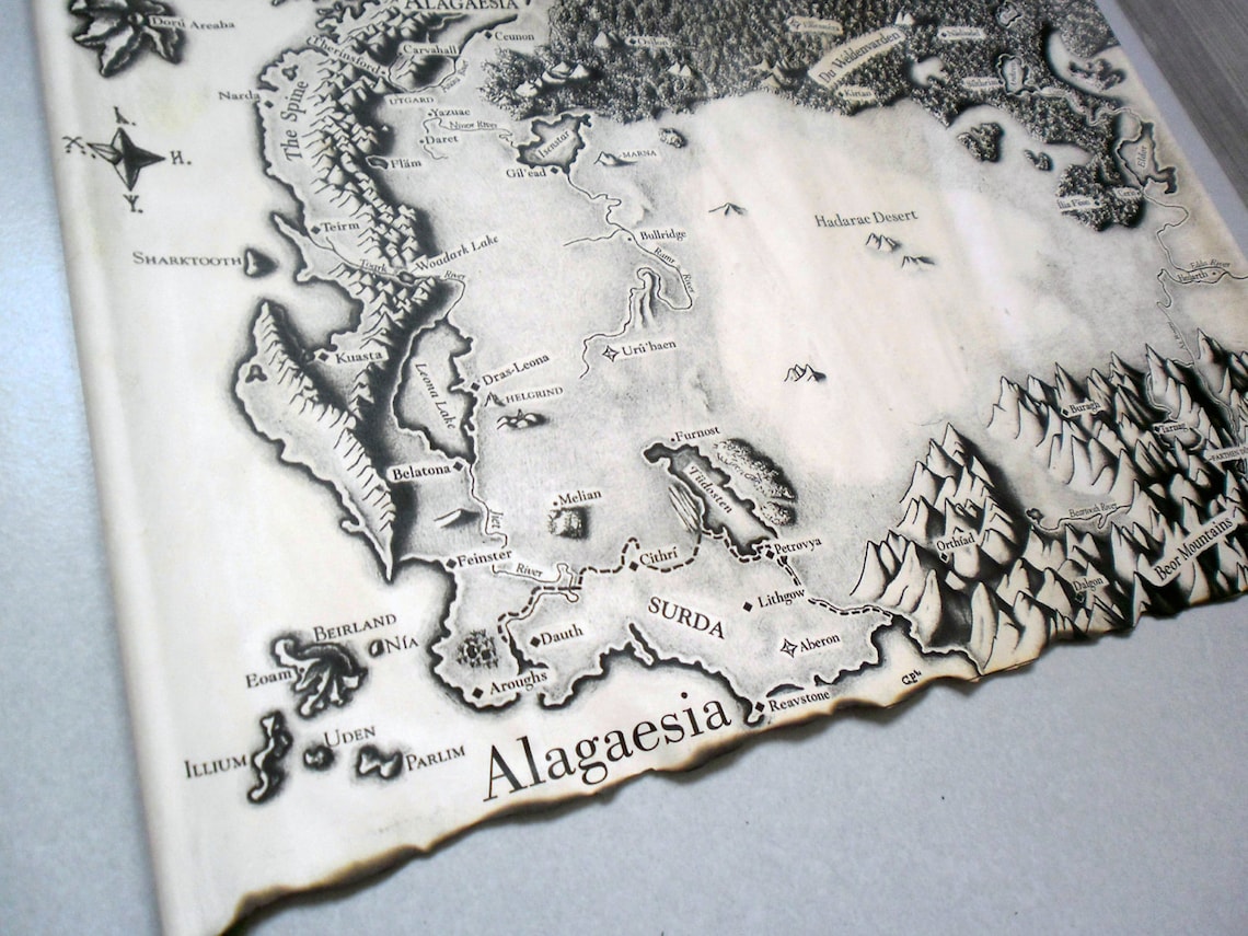 MAP of ALAGAESIA ERAGON Mapchristopher Paolini Eldest - Etsy Australia