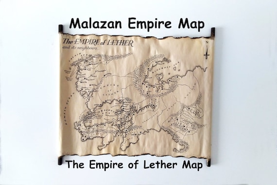 Malazan the Empire of Lether Map Malazan Empire Map on | Etsy