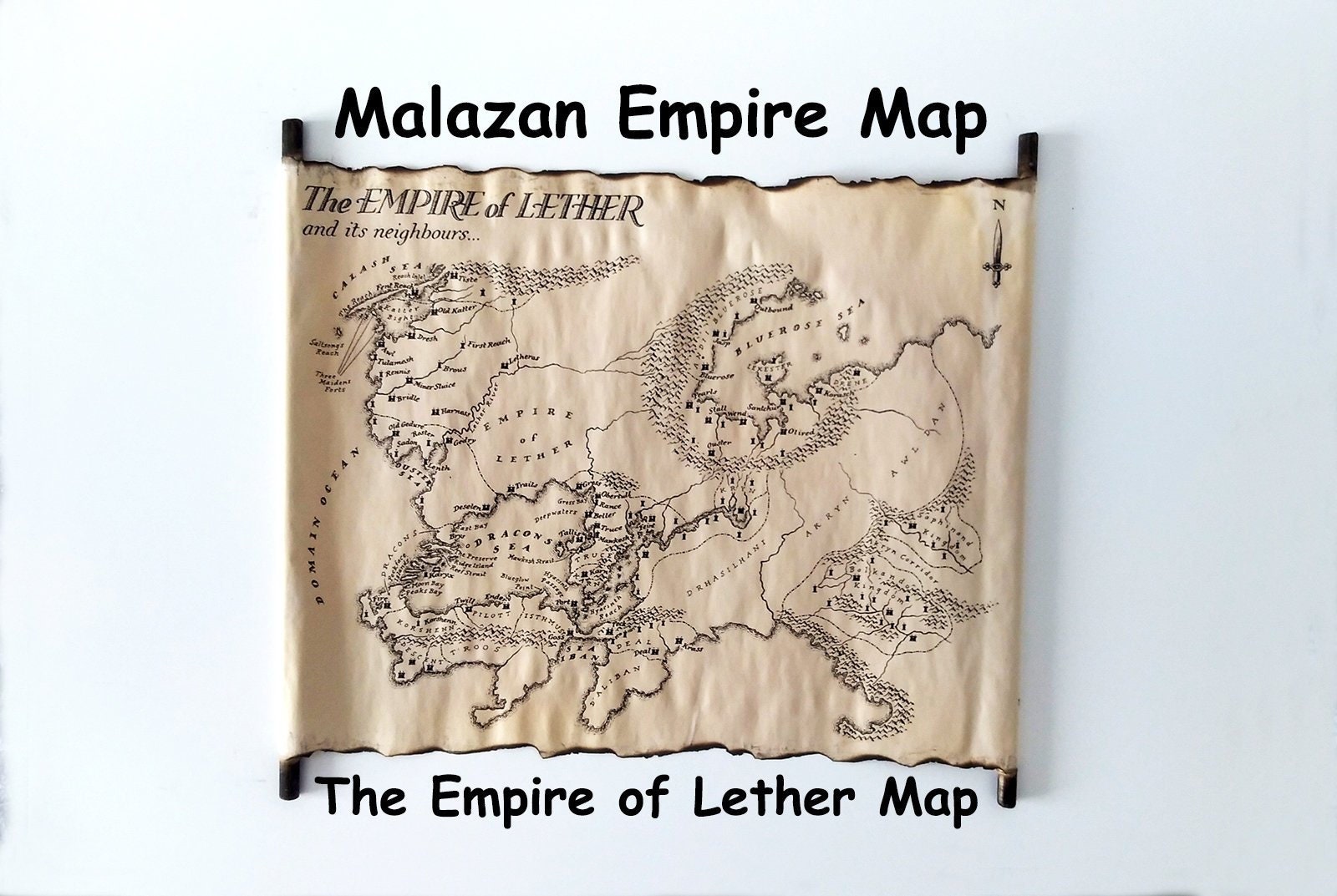 Malazan Book Of The Fallen Map Malazan The Empire Of Lether Map Malazan Empire Map On - Etsy Singapore