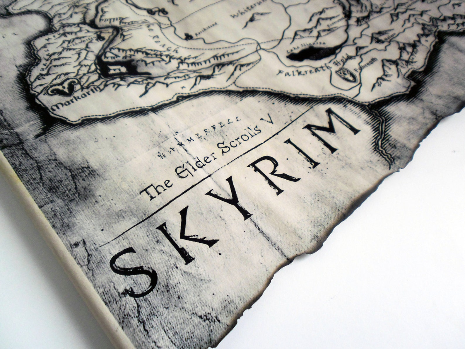 MAP of SKYRIM the Elder Scrolls V Map TES Map Skyrim the - Etsy Canada