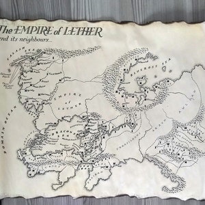 Malazan the Empire of Lether Map Malazan Empire Map on - Etsy