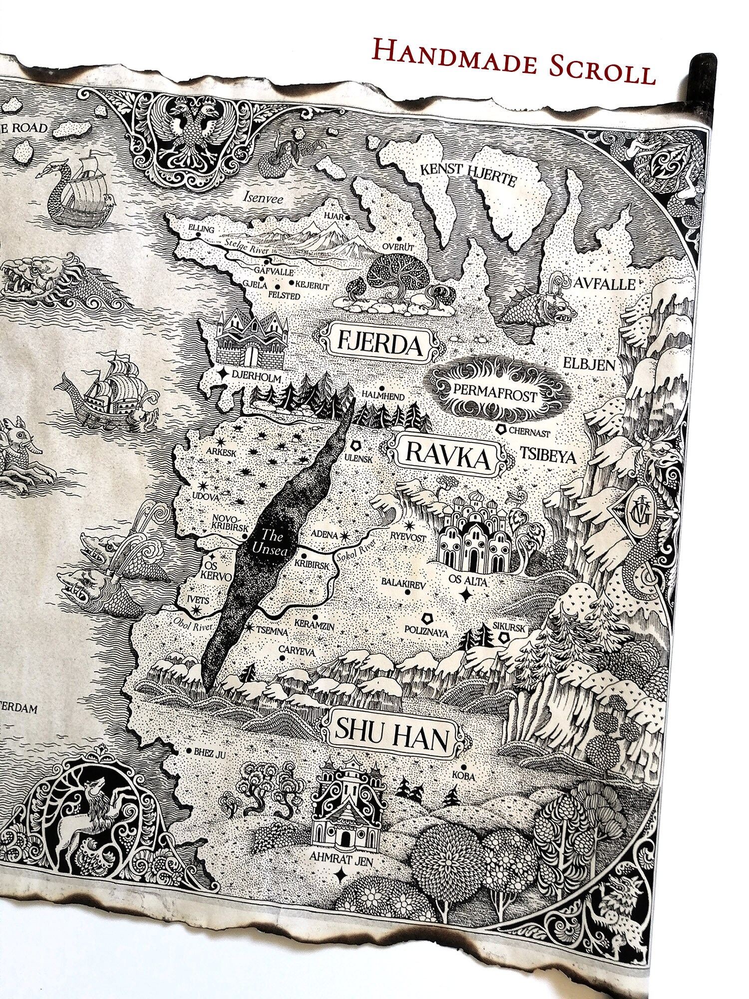 The Grishaverse Map Grisha Trilogy Map Scroll Shadow and - Etsy Canada