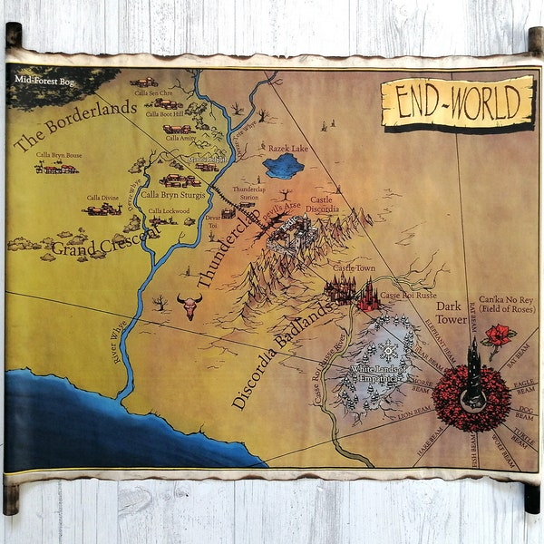 Midworld Map - Etsy UK