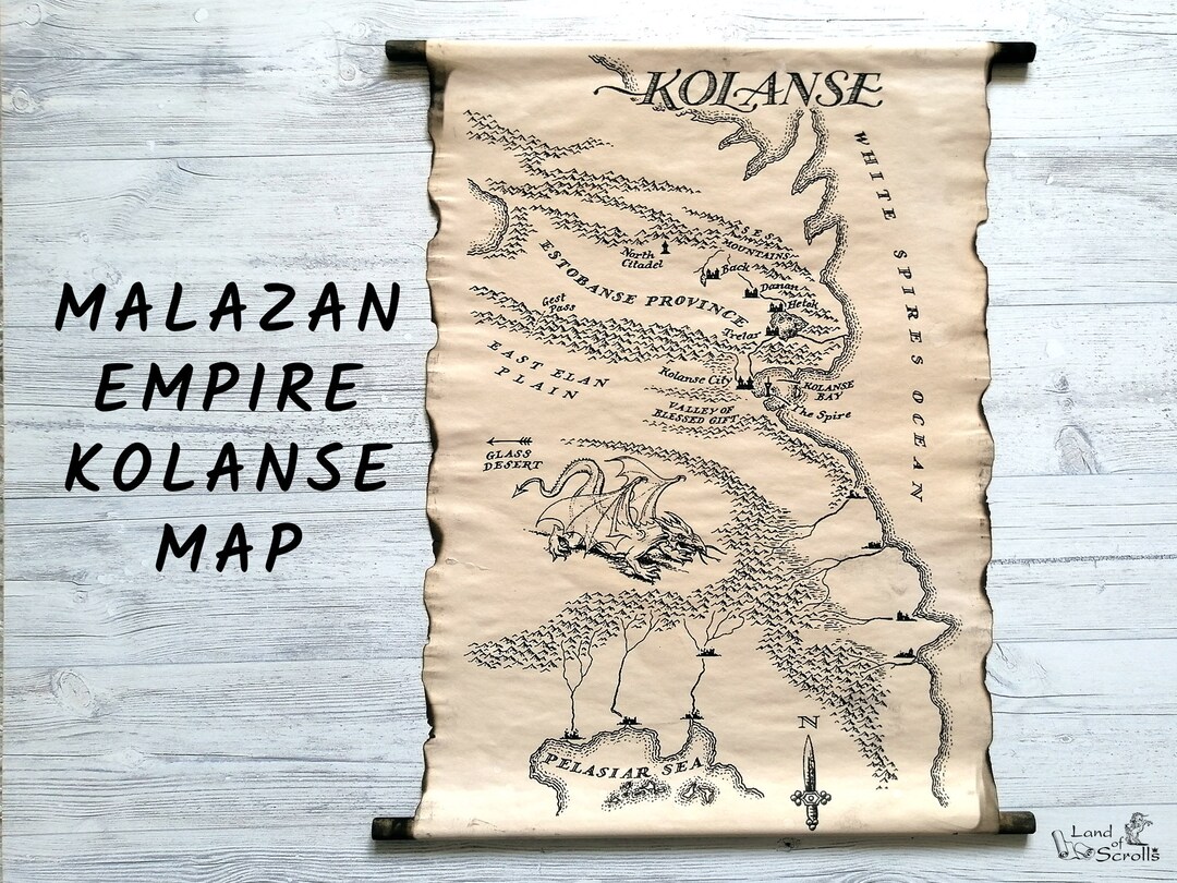 Malazan Empire Kolanse Map, Land of the Kolanse Map, Malazan Book of ...