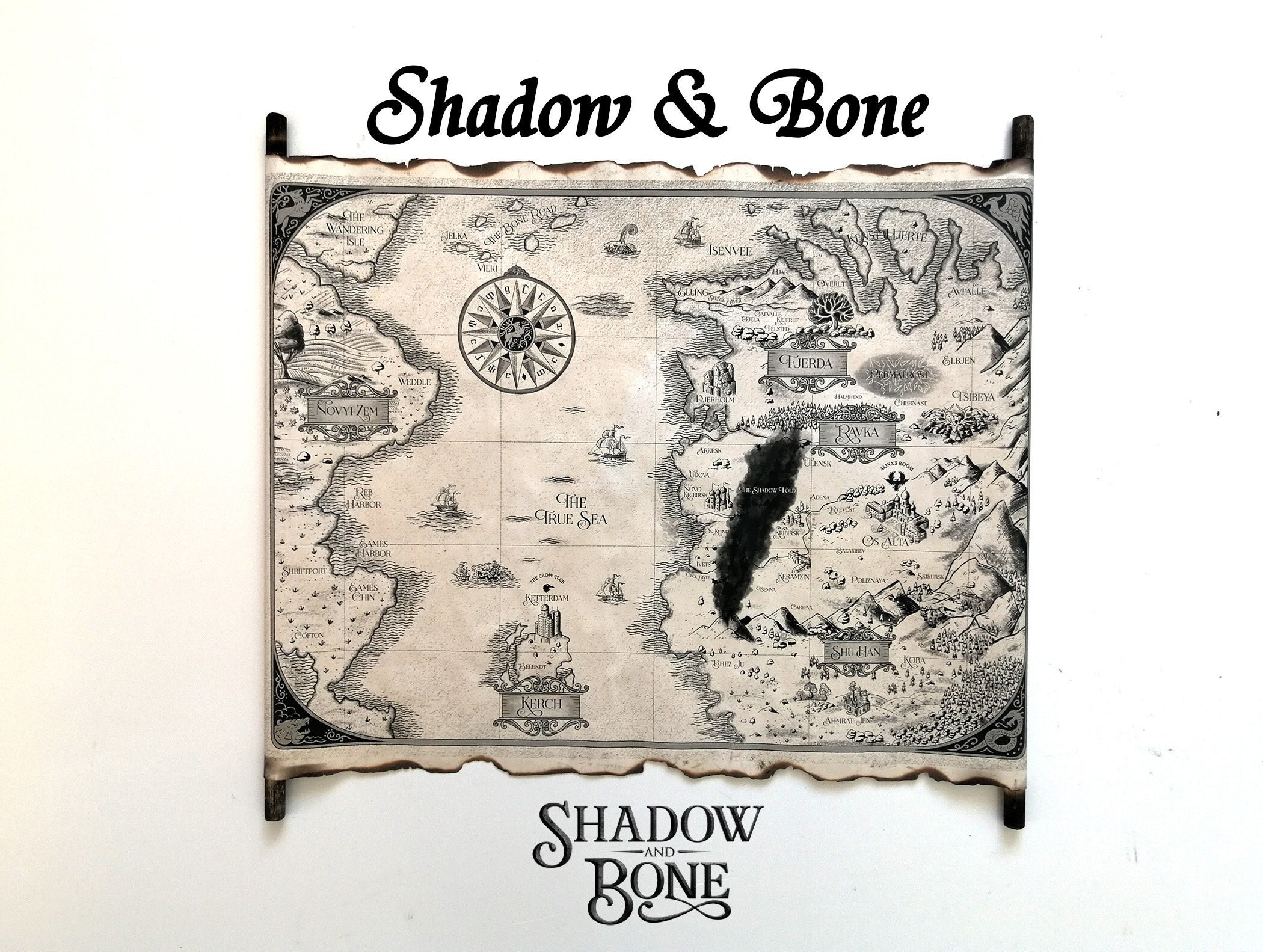 Shadow And Bone Carte Du Monde Carte du monde de Grisha carte de lombre et des os siège et - Etsy France