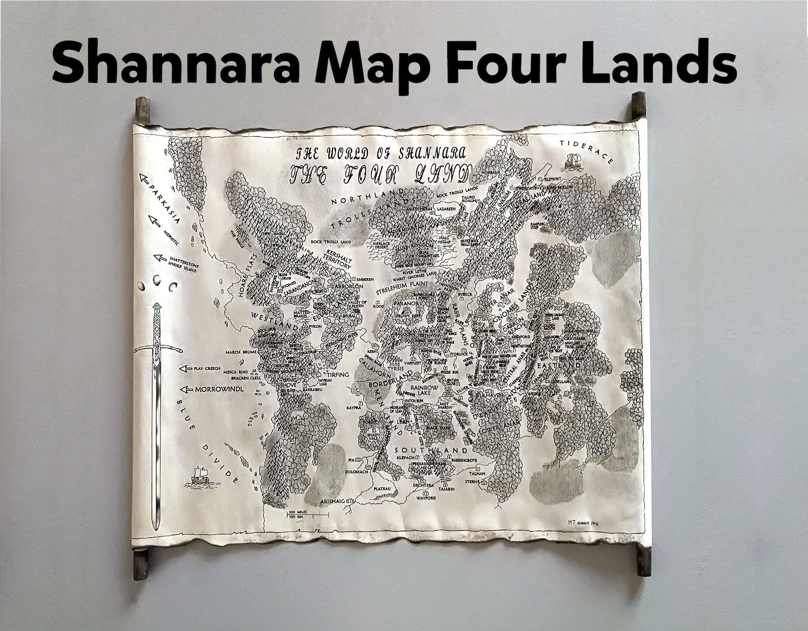 Shannara Map the Four Lands Map the Shannara Chronicles Map - Etsy