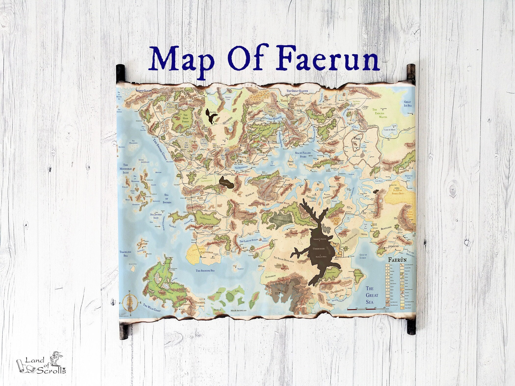 map of faerun 5th edition