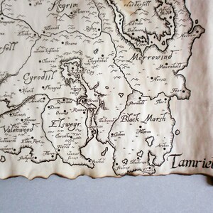 Tamriel Map, Skyrim Map, TES Map, The Tamriel Empire Map, Elder Scrolls, Morrowind Map Oblivion Map Fantasy Map, Cyrodiil Map, Skyrim Art image 4