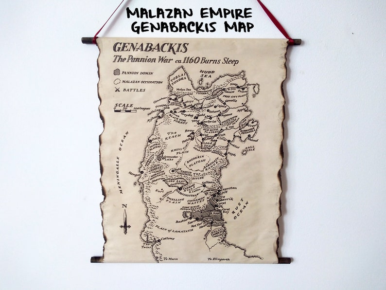 Malazan Genabackis Map the Malazan Empire Map Malazan Book - Etsy UK