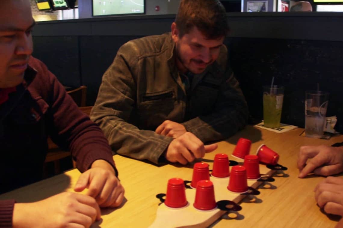 Mini Flip Cup Table Top Relay Drinking Game Handcrafted Etsy