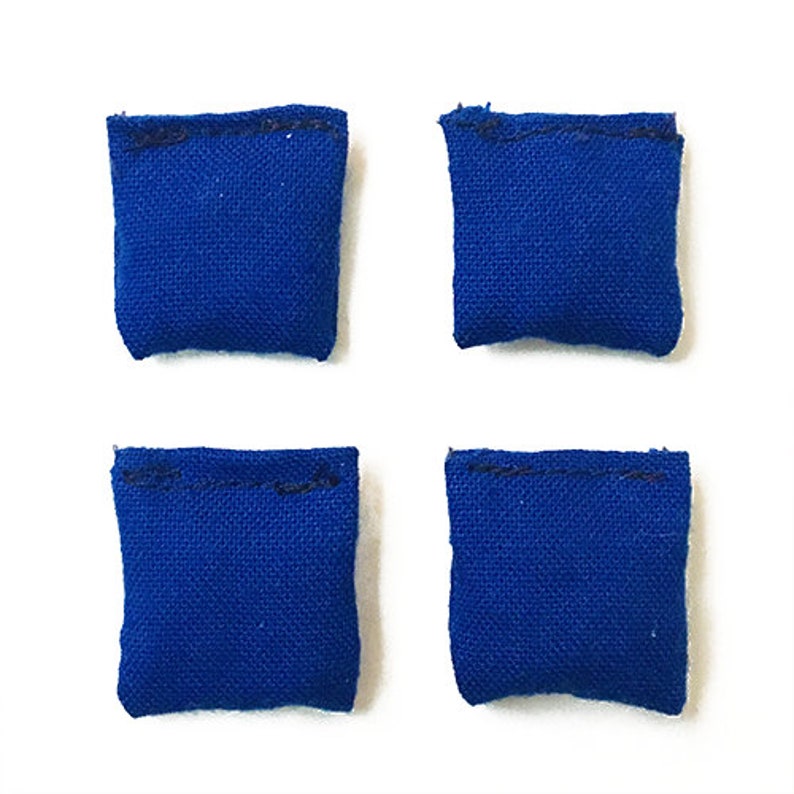 Extra Mini Bean Bags 1 Inch Square Set of 4 Red or Blue Etsy