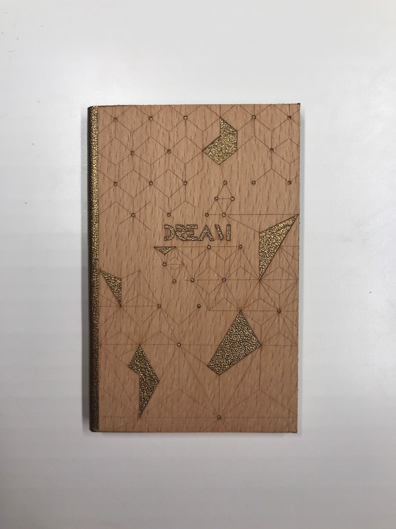 Hand-connected notebook Wood Collection 8.5 x 13 cm