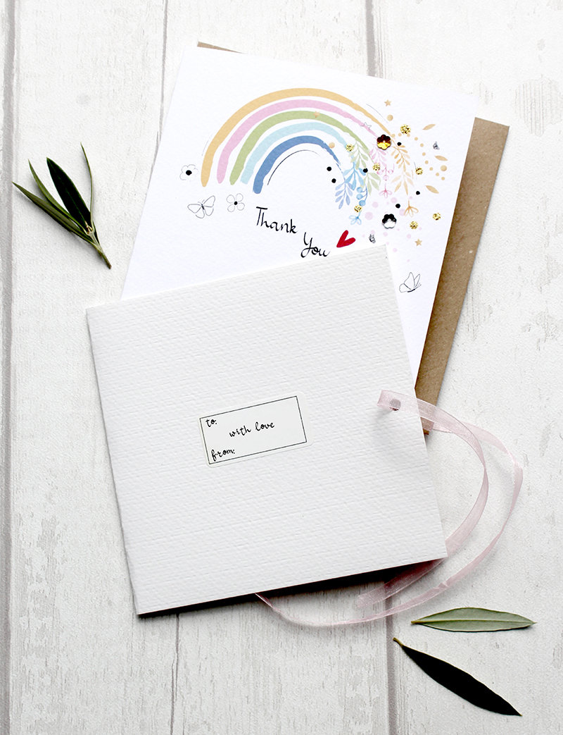 Sympathy Thinking of You Card - Feathers Watercolour Handmade Card ...