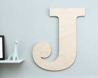 Large Wood Letter or Number | Large Wooden Monogram | Large Custom Wall Letter | Giant Nursery Letter | Big Wood Letter or Number