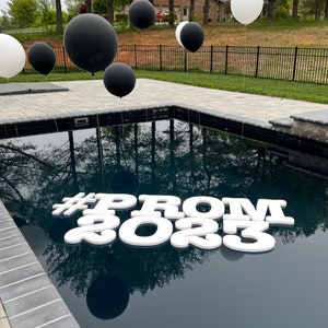 Floating Foam Pool Letters for Personalized Pool Décor - Perfect for Prom, Weddings, Birthdays, Graduations, Summer Pool Parties, and More!