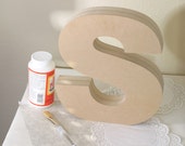 Standing Wood Letter Personalized Standing Wooden Letter DIY Letter Custom Font Size