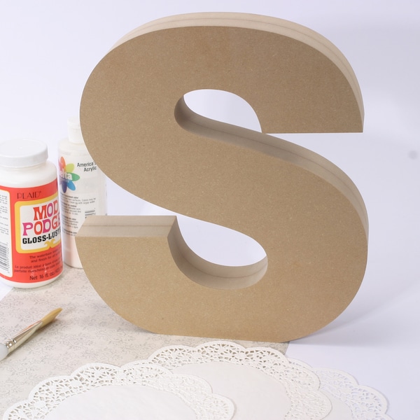 Custom Standing Wood Letter/Number | Personalized Standing Wooden Letter | DIY Letter