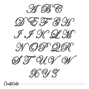 Fancy Wood Monogram Script Cursive Initial Letter Wooden Script Letter ...