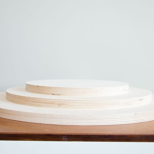 3/4" Thick Unfinished Wood Circle Shape in Various Sizes | Cake Circle | Cake or Cupcake Stand | Large Circle Shape | Circle Craft Shape