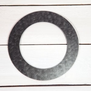 Metal Ring Craft Shape |  20 Gauge Galvanized Steel Ring Cutout