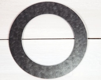 Metal Ring Craft Shape |  20 Gauge Galvanized Steel Ring Cutout