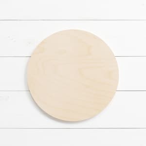 1/8" Thick Unfinished Wood Circle | Circle Craft Shape | Large Circle Shape | Small Circle Shape