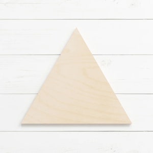 Triangle Craft Shape | Wood Craft Shape - Choose Your Size | Unfinished Wood for DIY Crafting | Small to Large Sizes