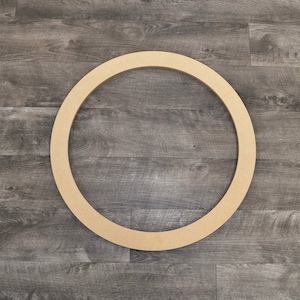1/2" Thick MDF wood ring for DIY Wreath, Frame, or Craft Project | Circle Frame | Round Wood Sign | Wreath Form | Large Wooden Circle Shape