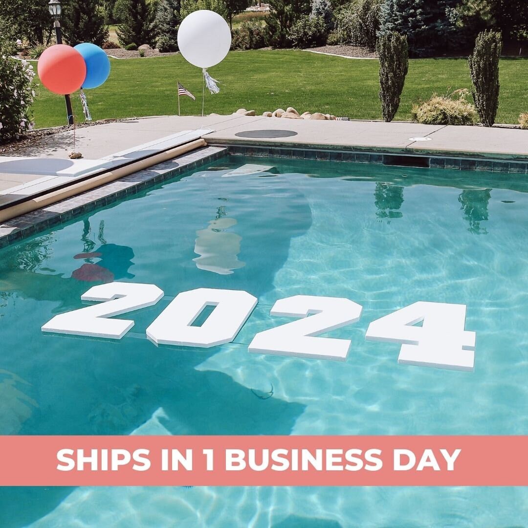 2024 Floating Foam Pool Numbers 1 Inch Thick Large Foam Numbers Pool