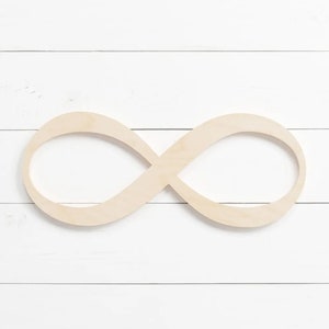 Infinity Craft Shape in Various Sizes | Unfinished Custom Cut Wood ...