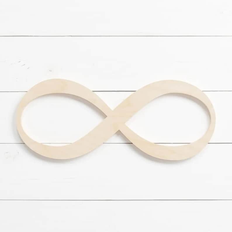 Infinity Craft Shape in Various Sizes | Unfinished Custom Cut Wood ...