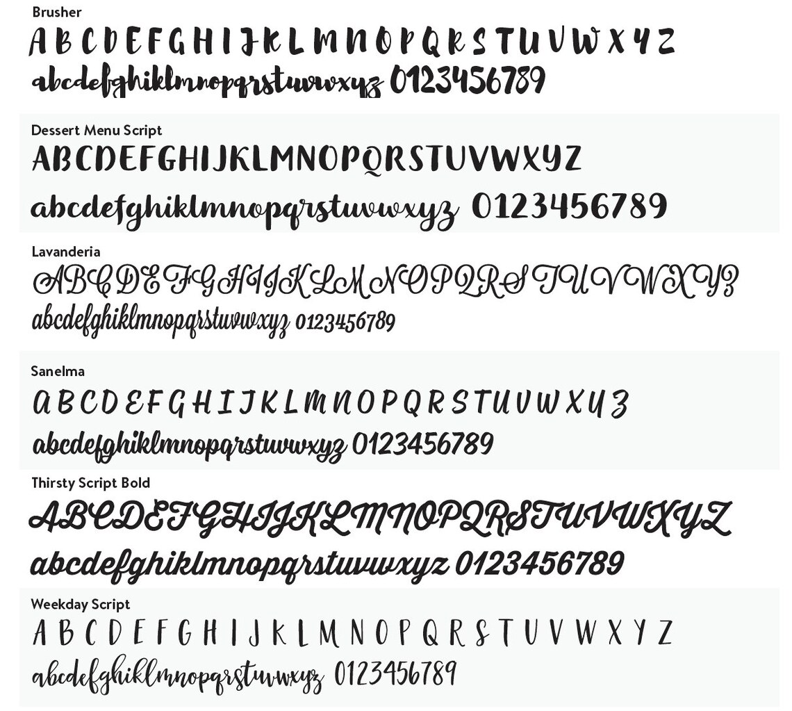 Painted Metal Words Painted Cursive Metal Letters Metal Etsy