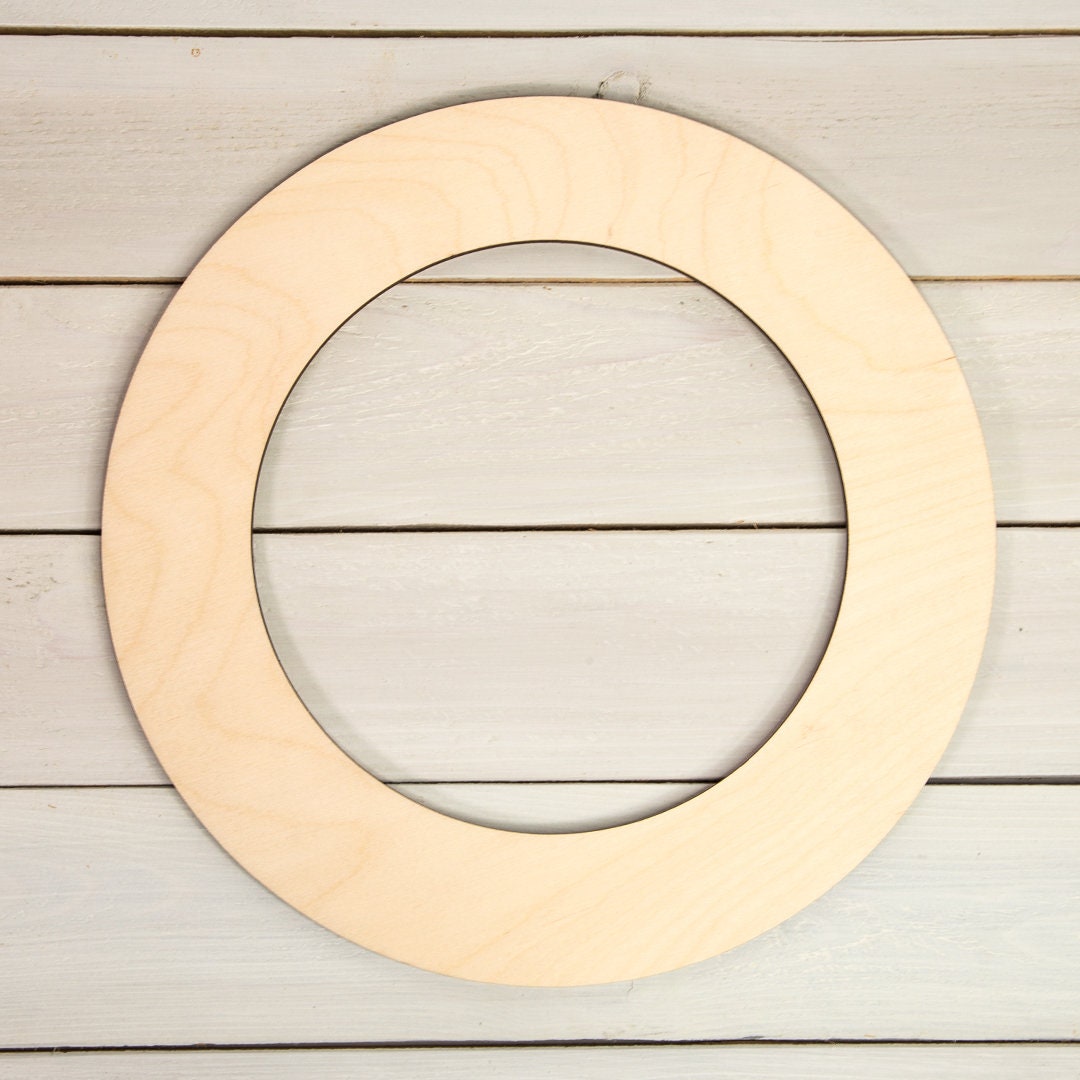 Circle Decoration Wooden Frame, Wooden Rings Decoration