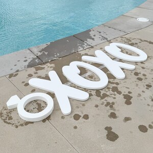Floating Alphabet Pool Letters Custom Script Floating Foam Pool Letters and Numbers | Customizable ...