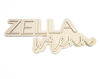 Custom Layered Name Sign DIY Kit: Personalize Your Space