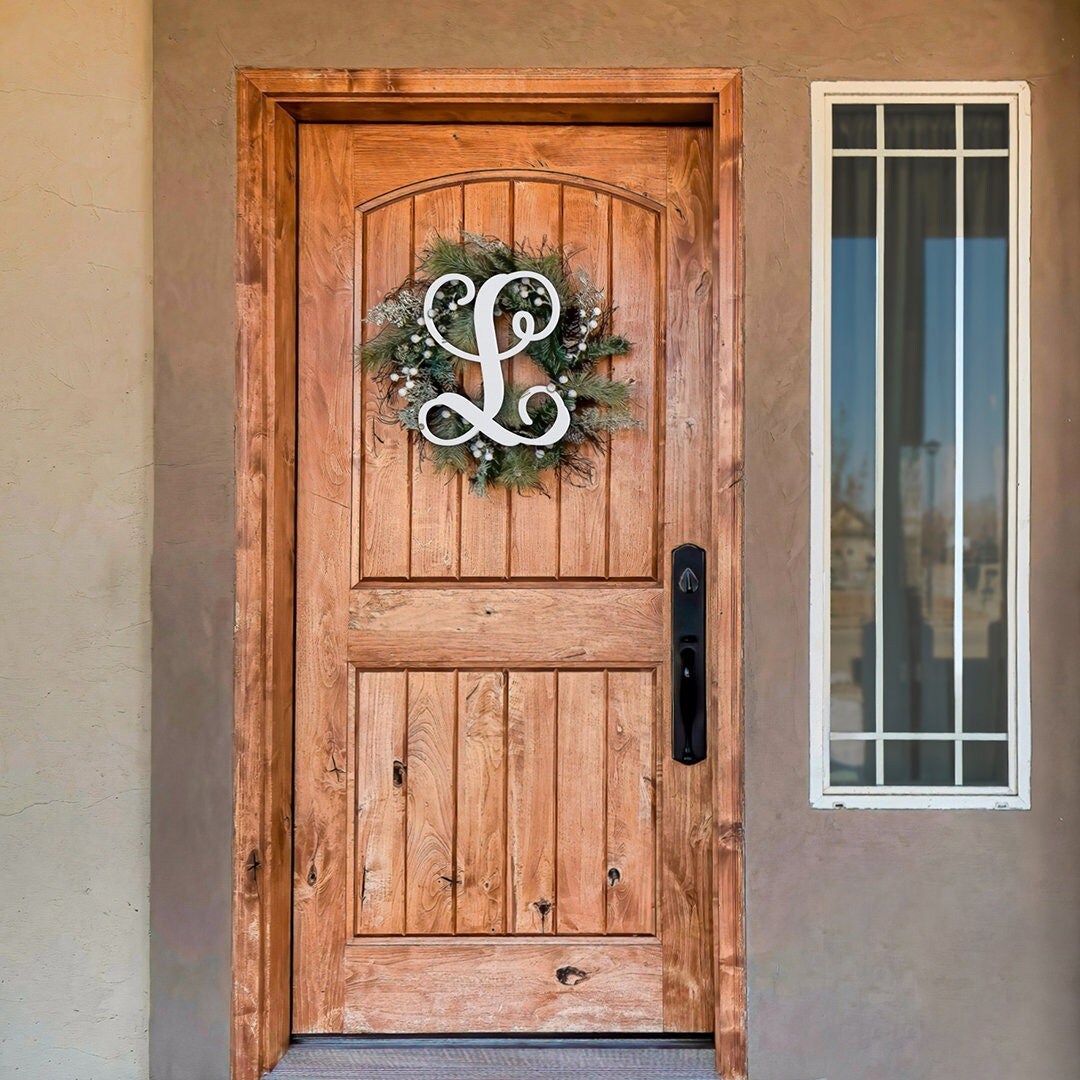 Painted Script Wood Letter | Painted Monogram | Large Painted Monogram ...