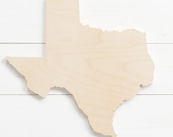 Any State in 1/2" Thick Unfinished Wood | DIY State Craft Shape | Wooden State Cutout | California, Texas, New York, Florida, & All States