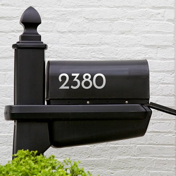 Vinyl Numbers | Mailbox and Address Stickers | 20 Colors | Custom Number | Mailbox Decal | Modern Home Address