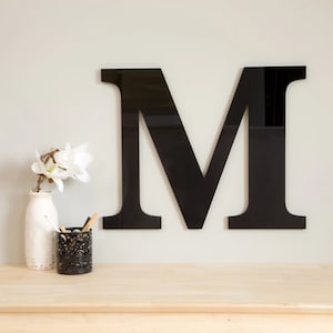 Large Acrylic Wall Letter: Modern Monogram Decor