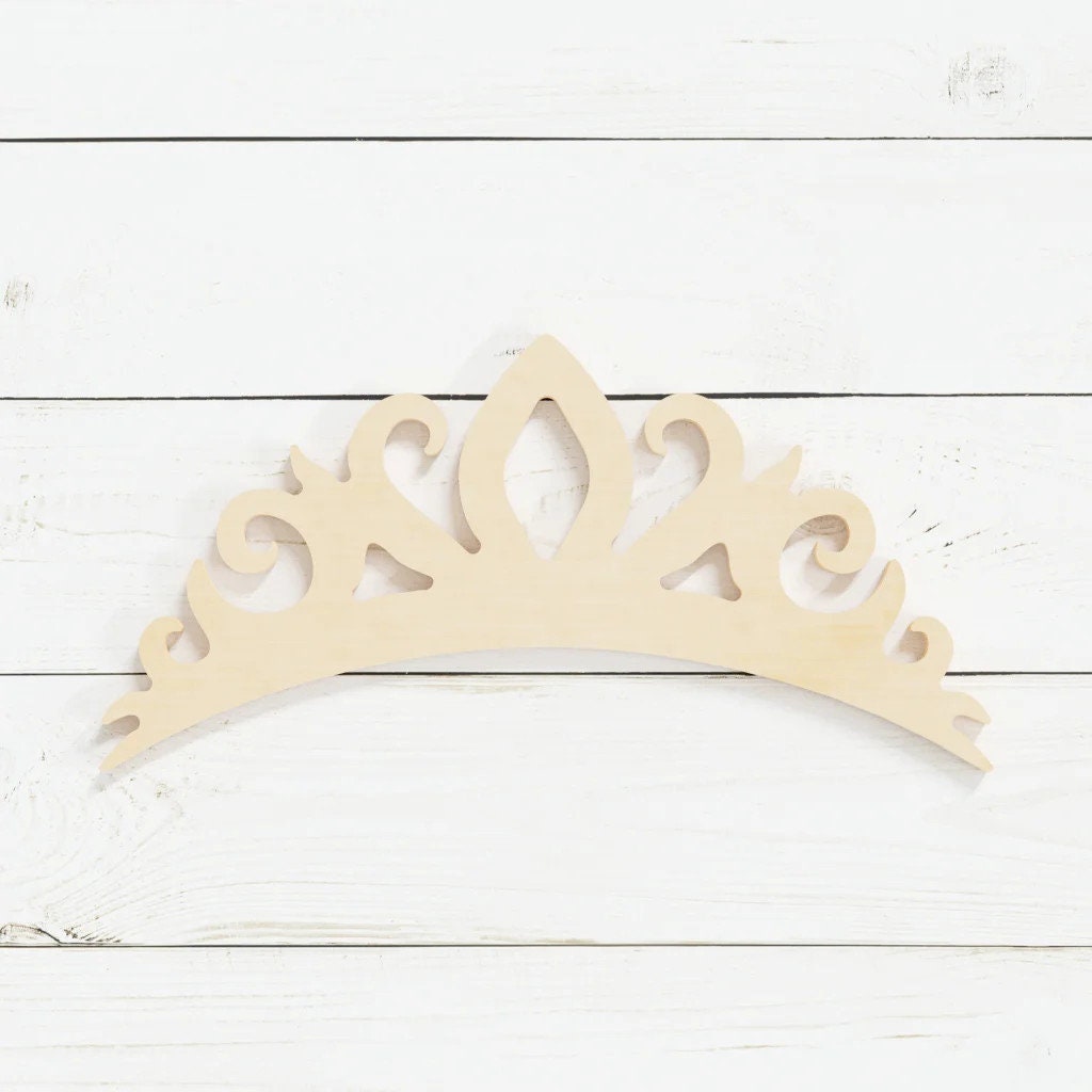 Crown - Laser Cut Out Unfinished Wood Craft Shape CLT79 Crown - Laser Cut Out Unfinished Wood Craft Shape CLT79