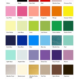 color choices for painted script wood letter white black red pink orange yellow green blue purple gold tan brown grey
