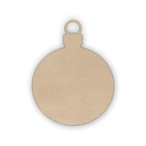 Unpainted Wood Holiday Ornament: Baltic Birch DIY Craft Shape